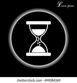 Hourglass icon vector