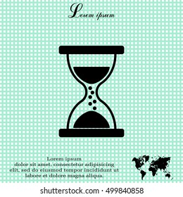 Hourglass icon vector
