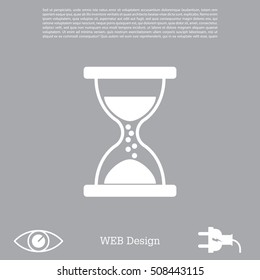 Hourglass icon vector