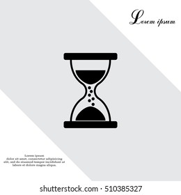 Hourglass icon vector