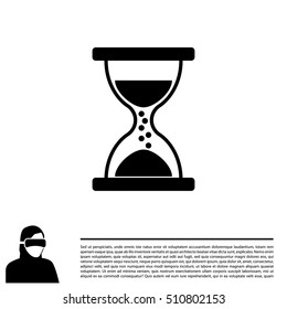 Hourglass icon vector