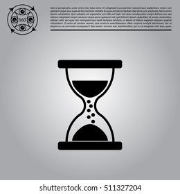 Hourglass icon vector