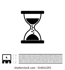 Hourglass icon vector