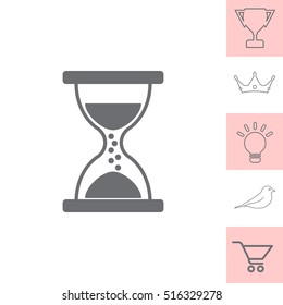 Hourglass icon vector
