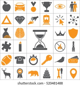 Hourglass icon vector