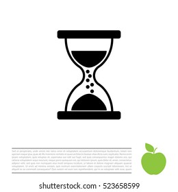 Hourglass icon vector
