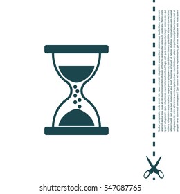 Hourglass icon vector