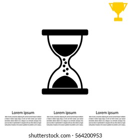 Hourglass icon vector