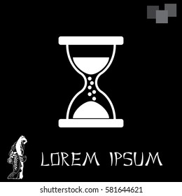 Hourglass icon vector