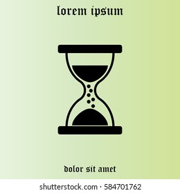 Hourglass icon vector