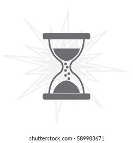 Hourglass icon vector