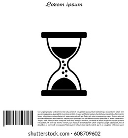 Hourglass icon vector