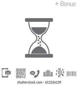 Hourglass icon vector