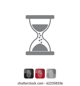 Hourglass icon vector