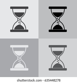 Hourglass icon vector