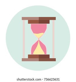 
Hourglass icon. Vector