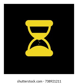 hourglass icon vector 