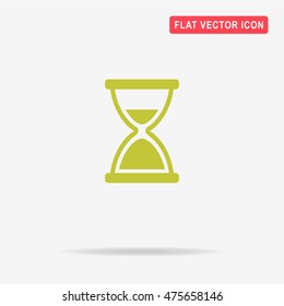 Hourglass icon. Vector concept illustration for design.
