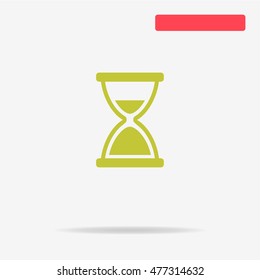 Hourglass icon. Vector concept illustration for design.