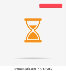 Hourglass icon. Vector concept illustration for design.