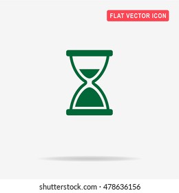 Hourglass icon. Vector concept illustration for design.