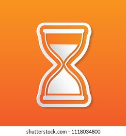 Hourglass icon vector design