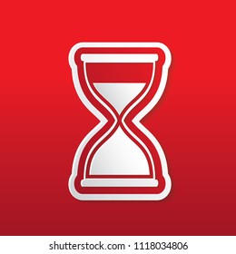 Hourglass icon vector design