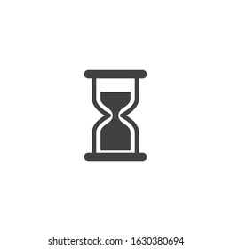  hourglass icon vector design with black color