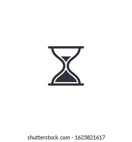 hourglass icon vector design element logo template