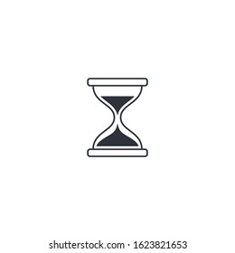 hourglass icon vector design element logo template