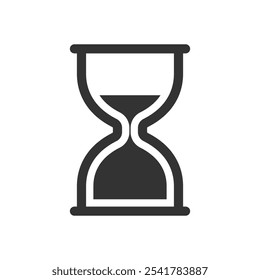 hourglass icon vector design isolated white background