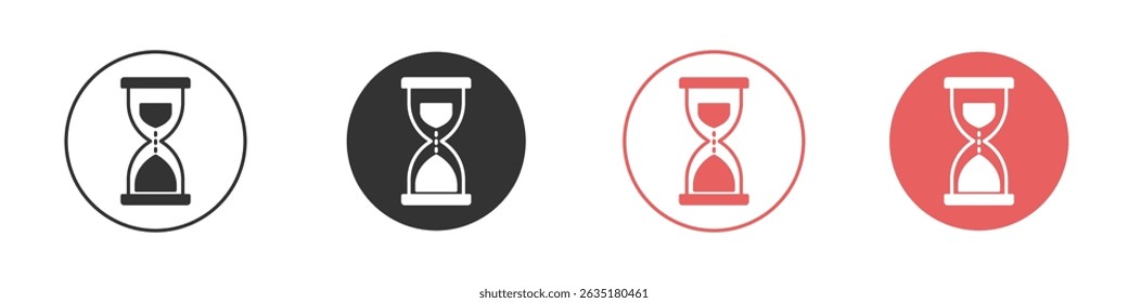 Hourglass icon vector design template simple and clean style