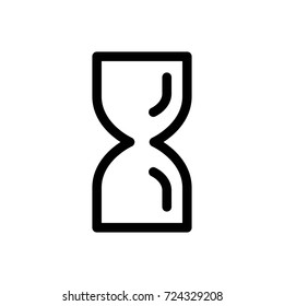 Hourglass Icon Vector Fat Design Editable Stroke. 512x512 Pixel Perfect.