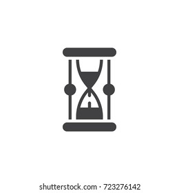 Hourglass icon vector, filled flat sign, solid pictogram isolated on white. Symbol, logo illustration.