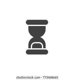 Hourglass icon vector, filled flat sign, solid pictogram isolated on white. Sandglass symbol, logo illustration.