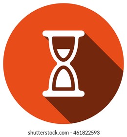 Hourglass Icon, vector, icon flat