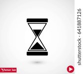 hourglass icon vector, flat design best vector icon
