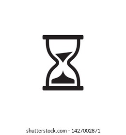 Hourglass icon vector. Flat design style on white background. Trendy logo illustration.