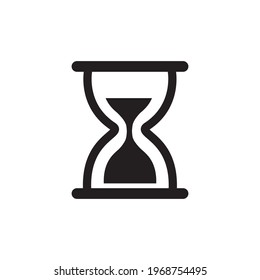 
Hourglass icon vector. Flat design style on white background. Trendy logo illustration.