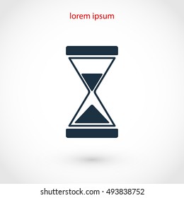 hourglass icon vector, flat design best vector icon