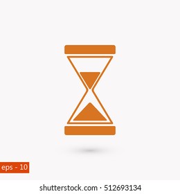 hourglass icon vector, flat design best vector icon