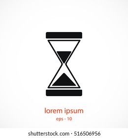 hourglass icon vector, flat design best vector icon