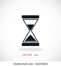 hourglass icon vector, flat design best vector icon