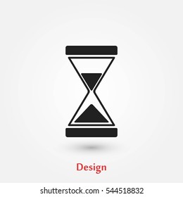 hourglass icon vector, flat design best vector icon