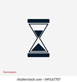 hourglass icon vector, flat design best vector icon