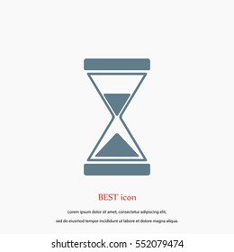 hourglass icon vector, flat design best vector icon