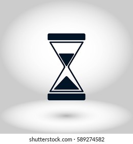 hourglass icon vector, flat design best vector icon