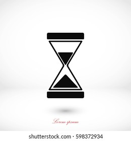 hourglass icon vector, flat design best vector icon