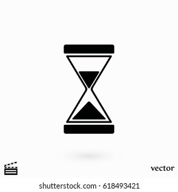 hourglass icon vector, flat design best vector icon