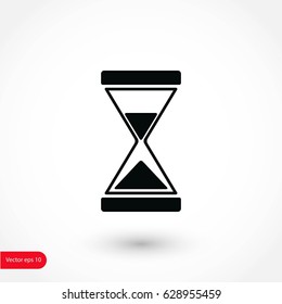 hourglass icon vector, flat design best vector icon